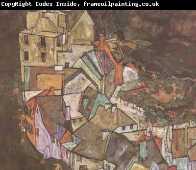 Egon Schiele Edge of Town (Kruman Town Crescent III) (mk12)